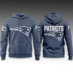 Patriots 2025 Rivalries Nor Easter Storm Blue Hoodie