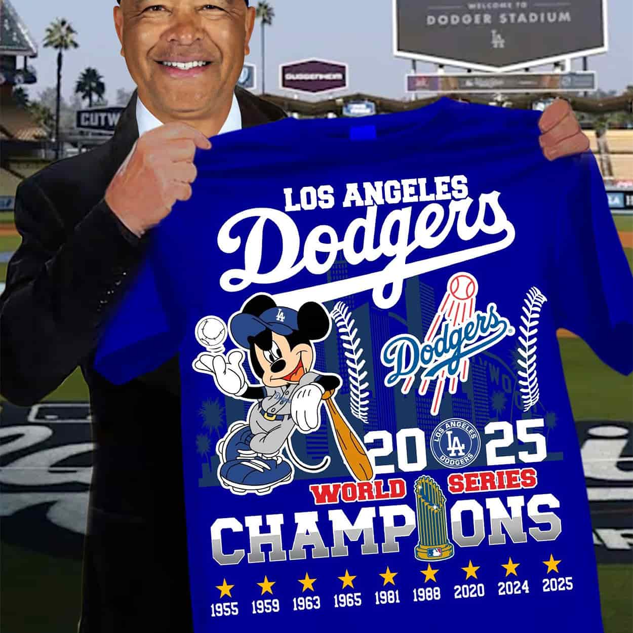 Mickey Dodgers 2025 World Series Champions Shirt Mickey Dodgers 2025 World Series Champions Shirt