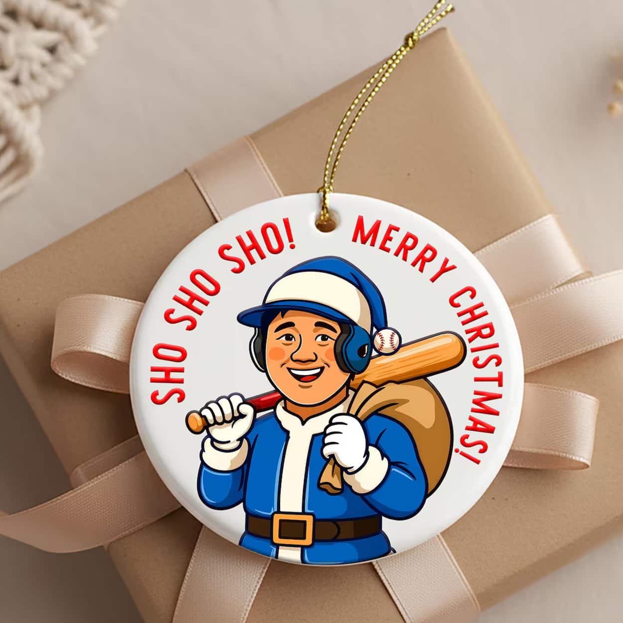 Ohtani Sho Sho Sho Merry Christmas Ornament Ohtani Sho Sho Sho Merry Christmas Ornament