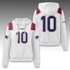 Patriots Drake Maye 10 Waffle Hoodie
