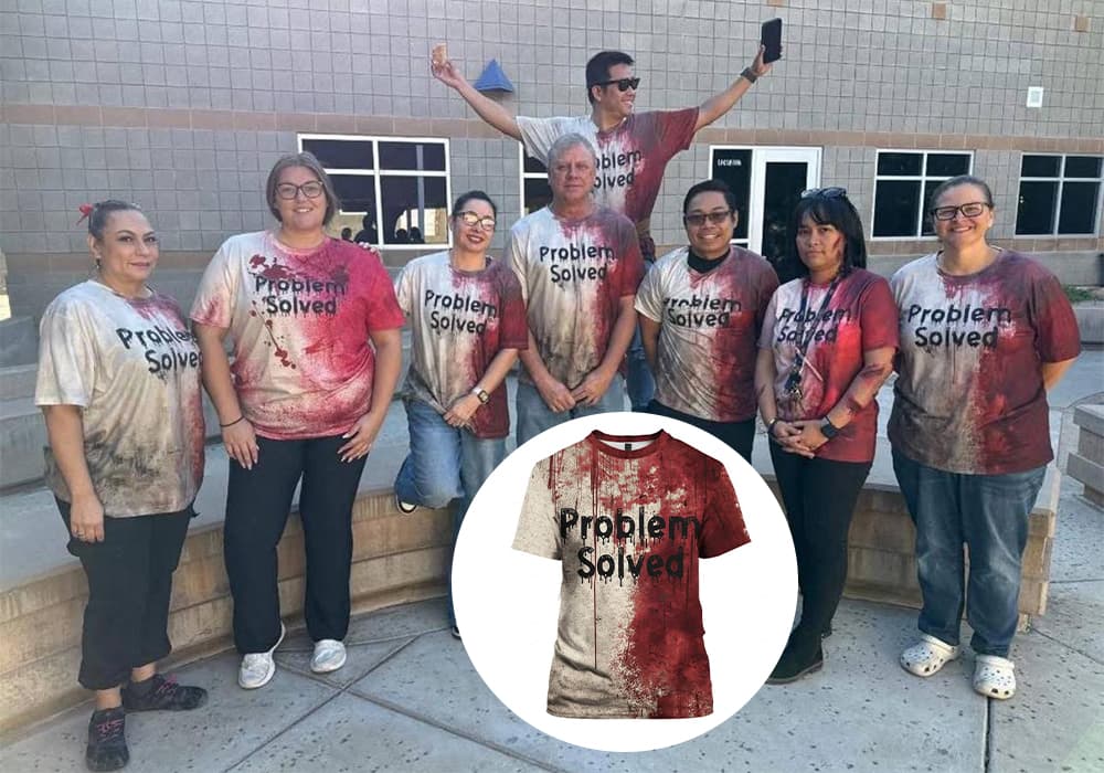 Problem Solved T-Shirt Meaning: Halloween Gag or Controversial Statement? 1 Problem Solved T Shirt Meaning