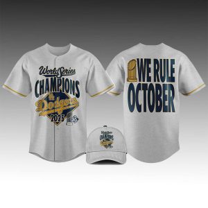 Dodgers We Rule October World Series Champions 2025 Jersey