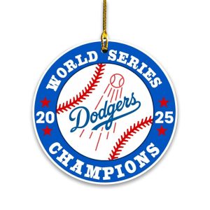 Dodgers 2025 World Series Champions Ornament