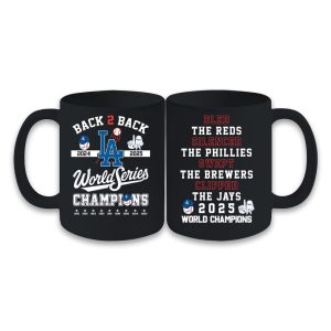 Dodgers Back 2 Back World Series Champs Mug