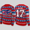 2025 Josh Allen Bills Signature Christmas Ugly Sweater
