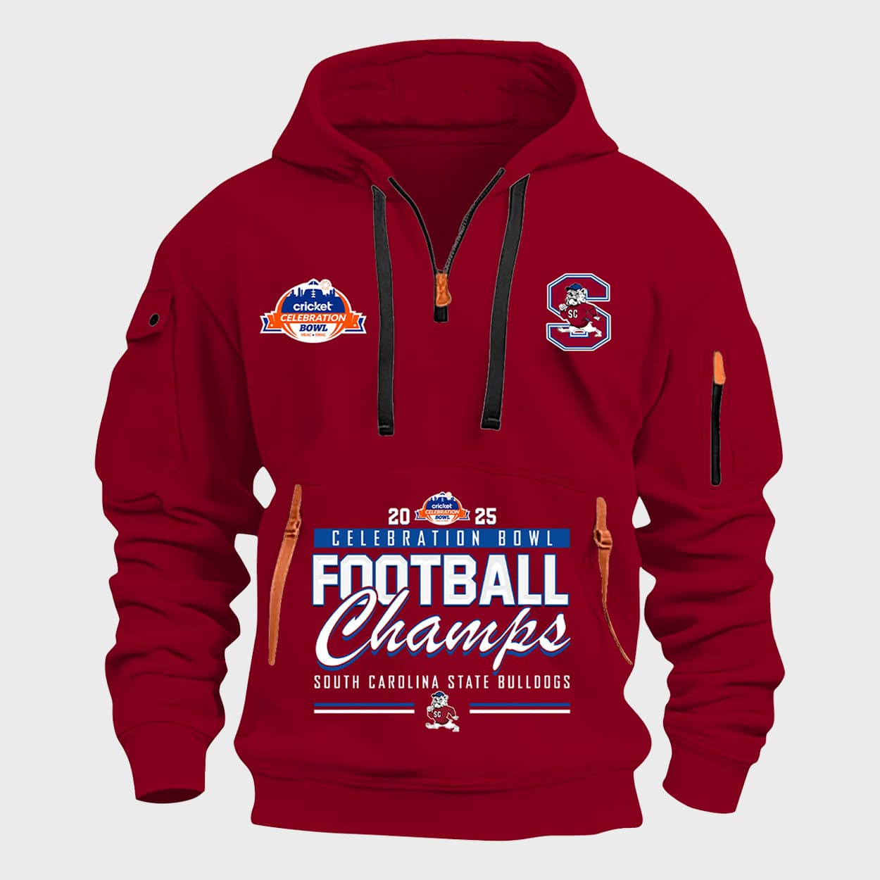2025 South Carolina State Celebration Bowl Champions Quarter Zip Hoodie 2 2025 South Carolina State Celebration Bowl Champions Quarter Zip Hoodie 2