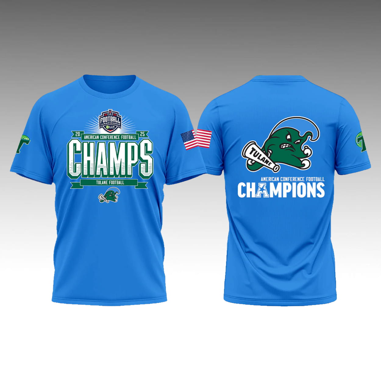 2025 Tulane Football American Conference Champions Shirt 2025 Tulane Football American Conference Champions Shirt