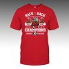Bulldogs Back 2 Back SEC 2025 Champions Two-Sided Shirt 4 Bulldogs Back 2 Back SEC 2025 Champions Two Sided Shirt 2