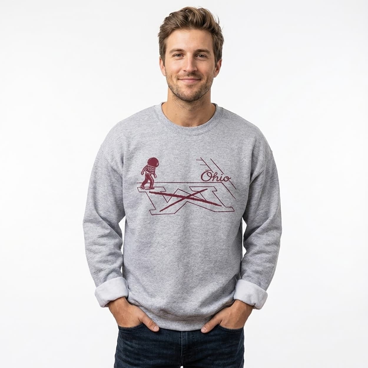 Dancing Mascot Erase The M Ohio State Rivalry Sweatshirt Dancing Mascot Erase The M Ohio State Rivalry Sweatshirt