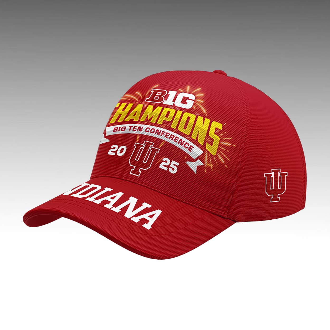 Indiana Football 2025 Big Ten Champions Cap 2 Indiana Football 2025 Big Ten Champions Cap1