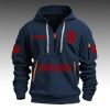 Indiana Football Est 1887 Hoodie Half Zipper 2
