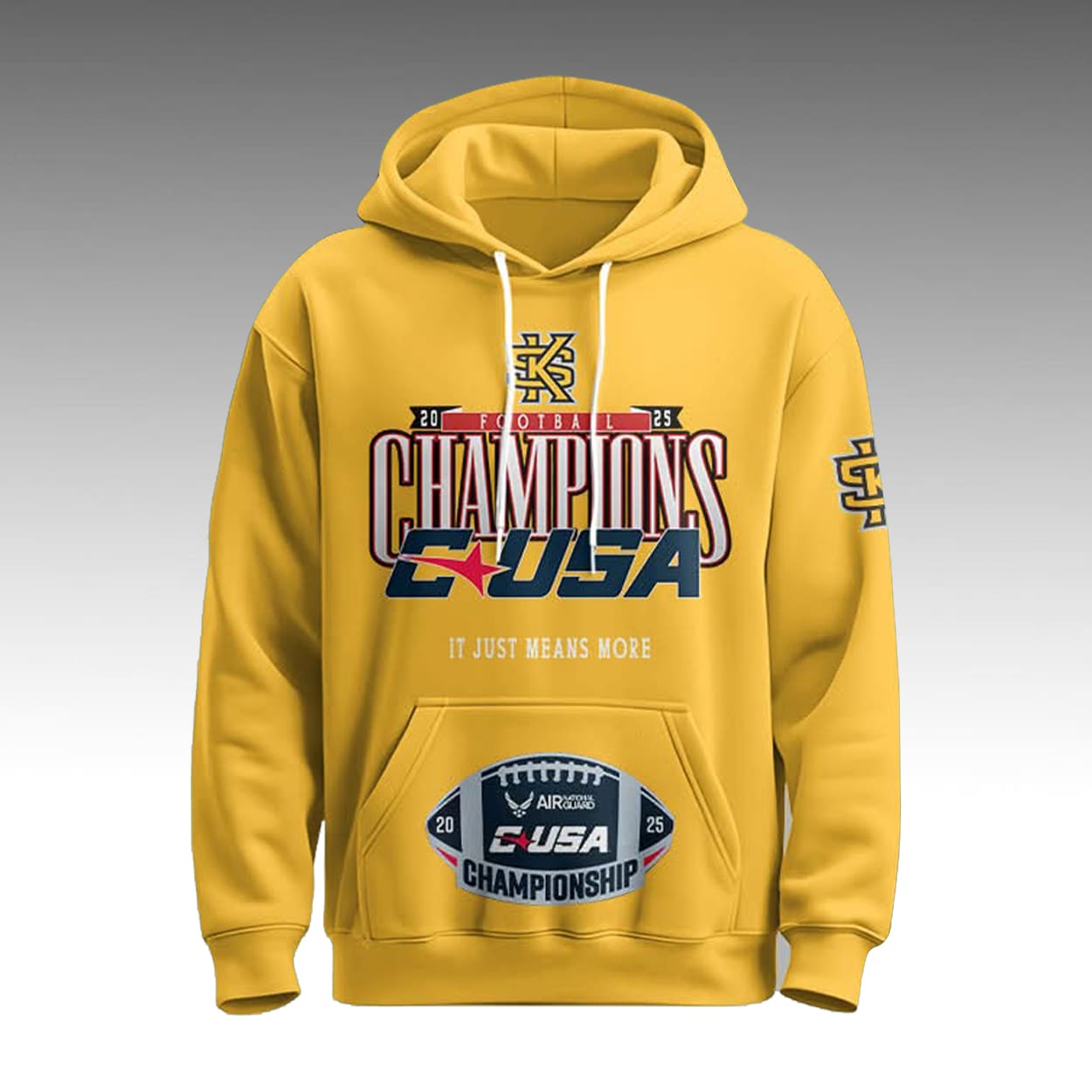 Kennesaw State Football C-USA Champions 2025 Hoodie 2 Kennesaw State Football C USA Champions 2025 Hoodie1