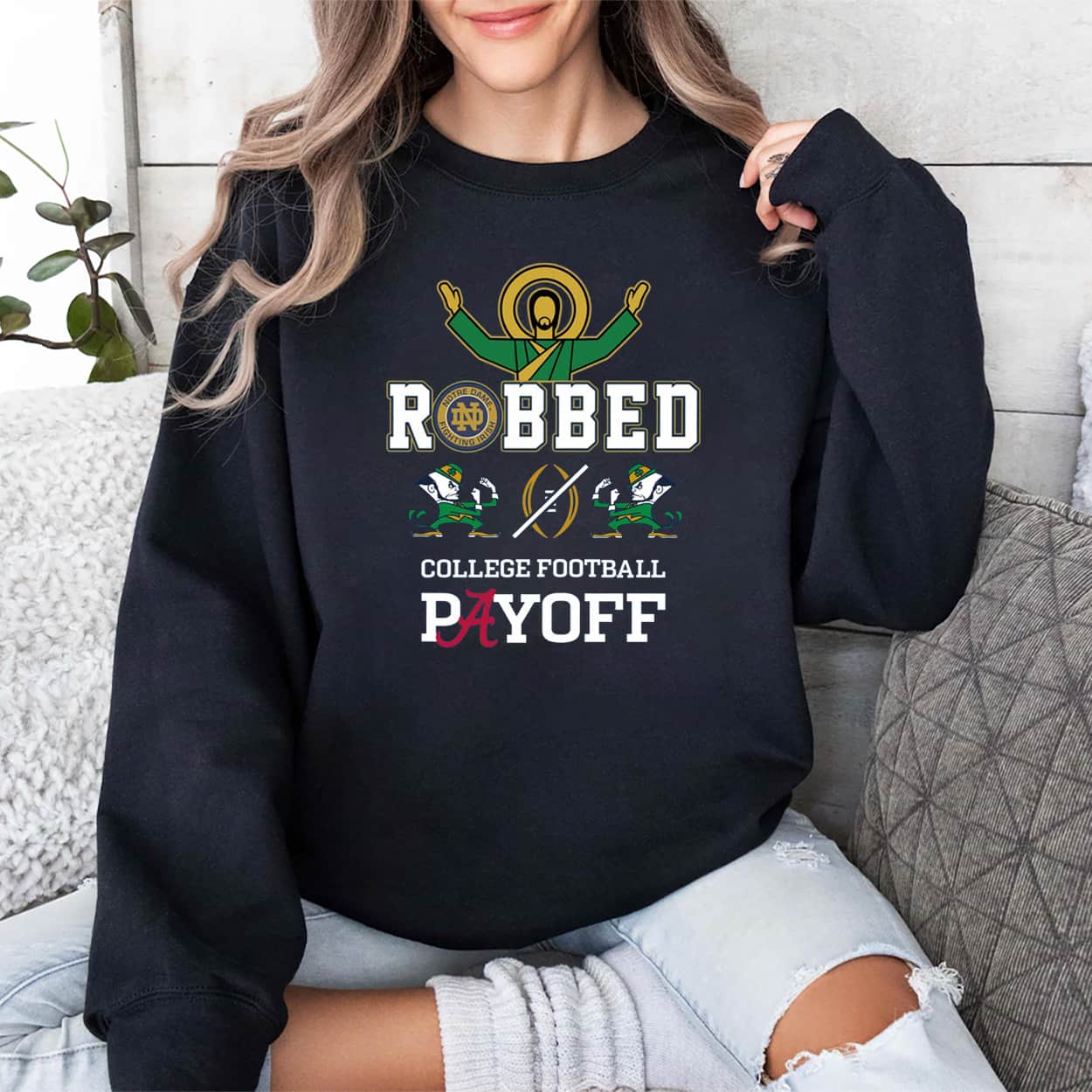 Notre Dame Robbed CFP Playoff Shirt 3 Notre Dame Robbed CFP Playoff Shirt 3