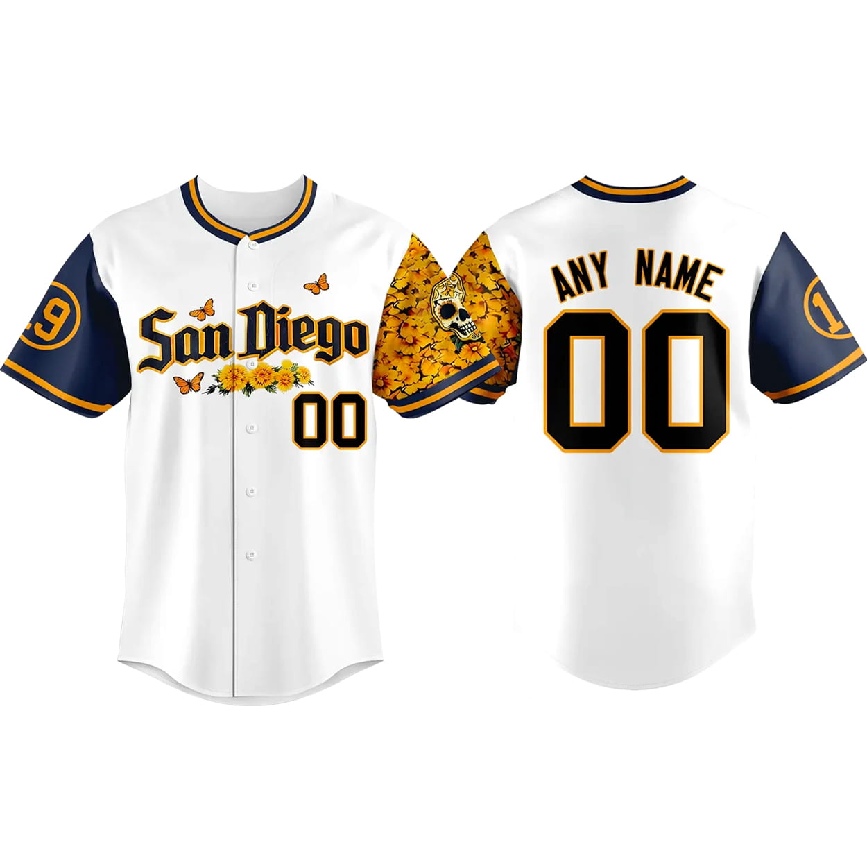 Padres City Connect Concept Dia de los Muertos Baseball Jersey Padres City Connect Concept Dia de los Muertos Baseball Jersey