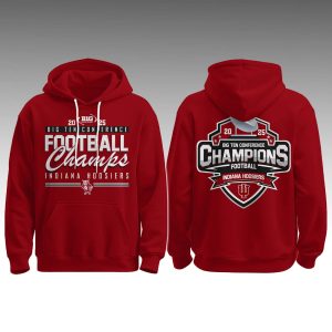 2025 Indiana Football Big Ten Champions Hoodie