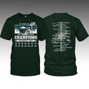 2025 Eagles NFC East Champs Two Sided Shirt