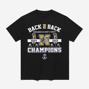 2025 Navy Midshipmen B2B Commander-in-Chief's Trophy Champs Shirt