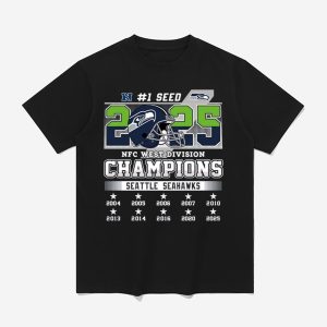 2025 Seahawks #1 Seed NFC West Champions Shirt