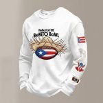 Bad Bunny Here For The Benito Bowl Waffle Sweatshirt
