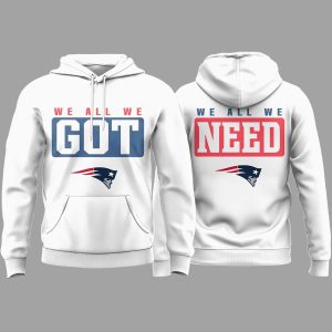 Patriots Marcus Jones We All We Got Hoodie