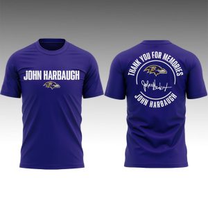 John Harbaugh Thank You For Memories Shirt