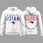 Patriots Marcus Jones We All We Got Hoodie