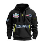 Patriots Super Bowl LX Quarter Zip Hoodie