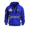Patriots Super Bowl LX Quarter Zip Hoodie2