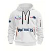 Patriots Super Bowl LX Quarter Zip Hoodie3