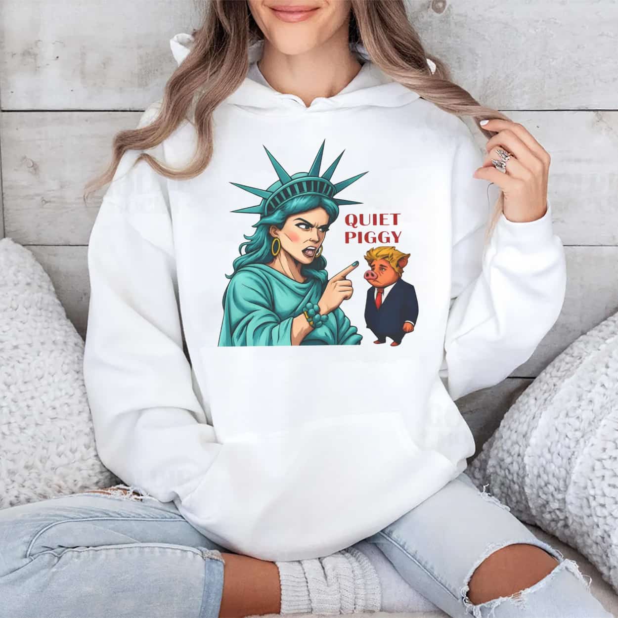 Statue Of Liberty Quiet Piggy Trump Shirt 2 Statue Of Liberty Quiet Piggy Trump Shirt 2