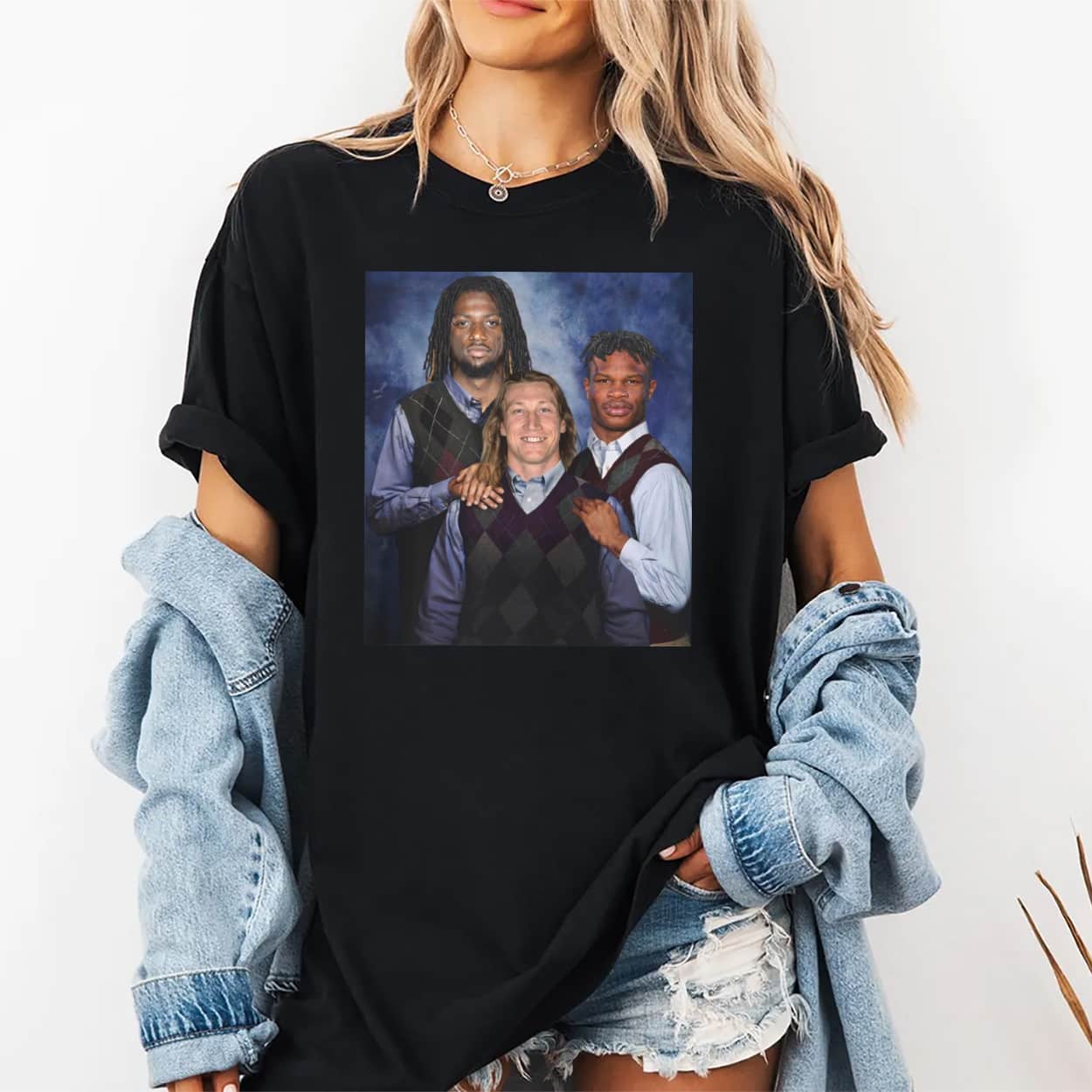 Travis Hunter Trevor Lawrence Brian Thomas Jr. Step Brothers Shirt 2 Travis Hunter Trevor Lawrence Brian Thomas Jr Step Brothers Shirt 2