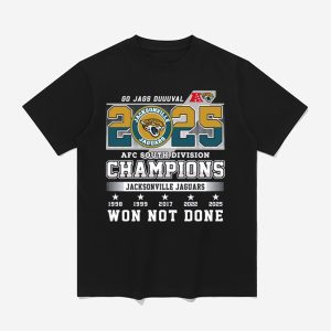 2025 Jaguars AFC South Champs GO JAGS DUUUVAL Shirt