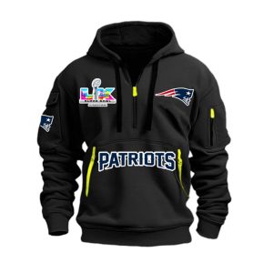Patriots Super Bowl LX Quarter Zip Hoodie