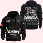 2026 Patriots 7x Super Bowl Champions Quarter Zip Hoodie