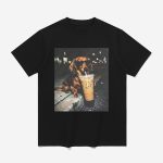 Funny Dachshund Drinking Iced Coffee T-shirt