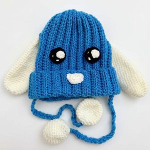 Liam Ramos Super Bowl ICE Blue Bunny Hat