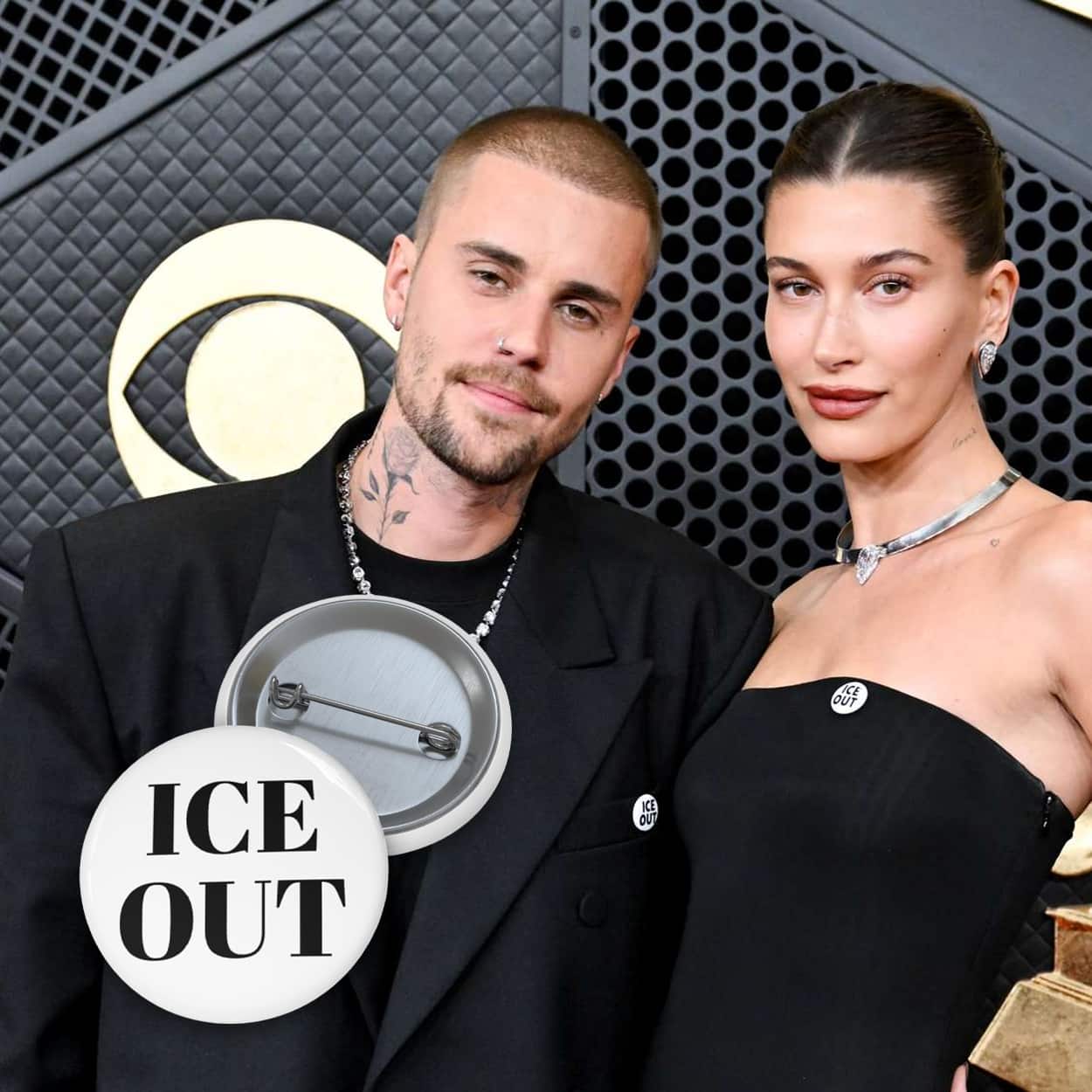 Justin Bieber Grammys ICE OUT Pins