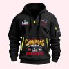 Patriots SupeBowl LX Champions Hooodie Half Zipper2