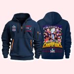 Patriots Super Bowl LX Champions USA 250 Quarter Zip Hoodie
