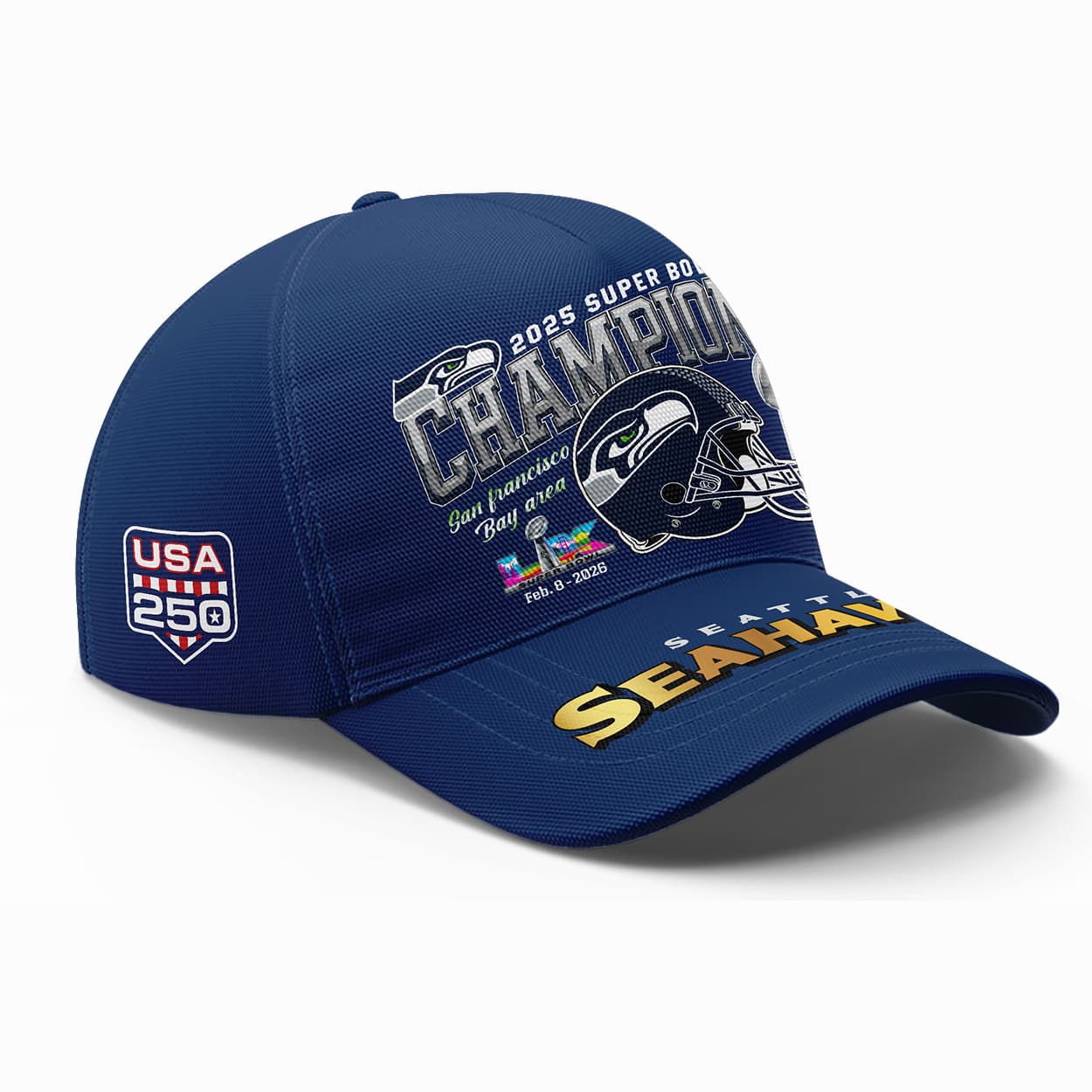 Seahawks 2025 SuperBowl Champions Classic Cap 2 Seahawks 2025 SuperBowl Champions Classic Cap
