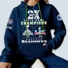 Seahawks 2x Super Bowl Champions Waffle Hoodie