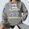 Seahawks 2x Super Bowl Champions Waffle Hoodie 4