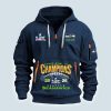 Seahawks SupeBowl LX Champions Hoodie Half Zipper