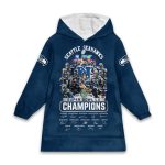 Seahawks Super Bowl LX Champions Blanket Hoodie