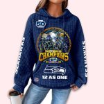 Seahawks Super Bowl LX Champions Waffle Hoodie