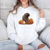 Womens Baby Monkey Punch Print Casual Sweatshirt 3