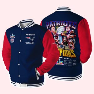Patriots Super Bowl LX Champions Baseball Jacket