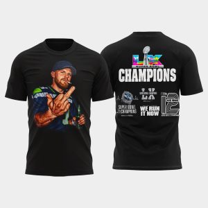 Sam Darnold Middle Finger Super Bowl LX Champions Shirt
