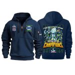Seahawks Super Bowl LX Champions USA 250 Quarter Zip Hoodie