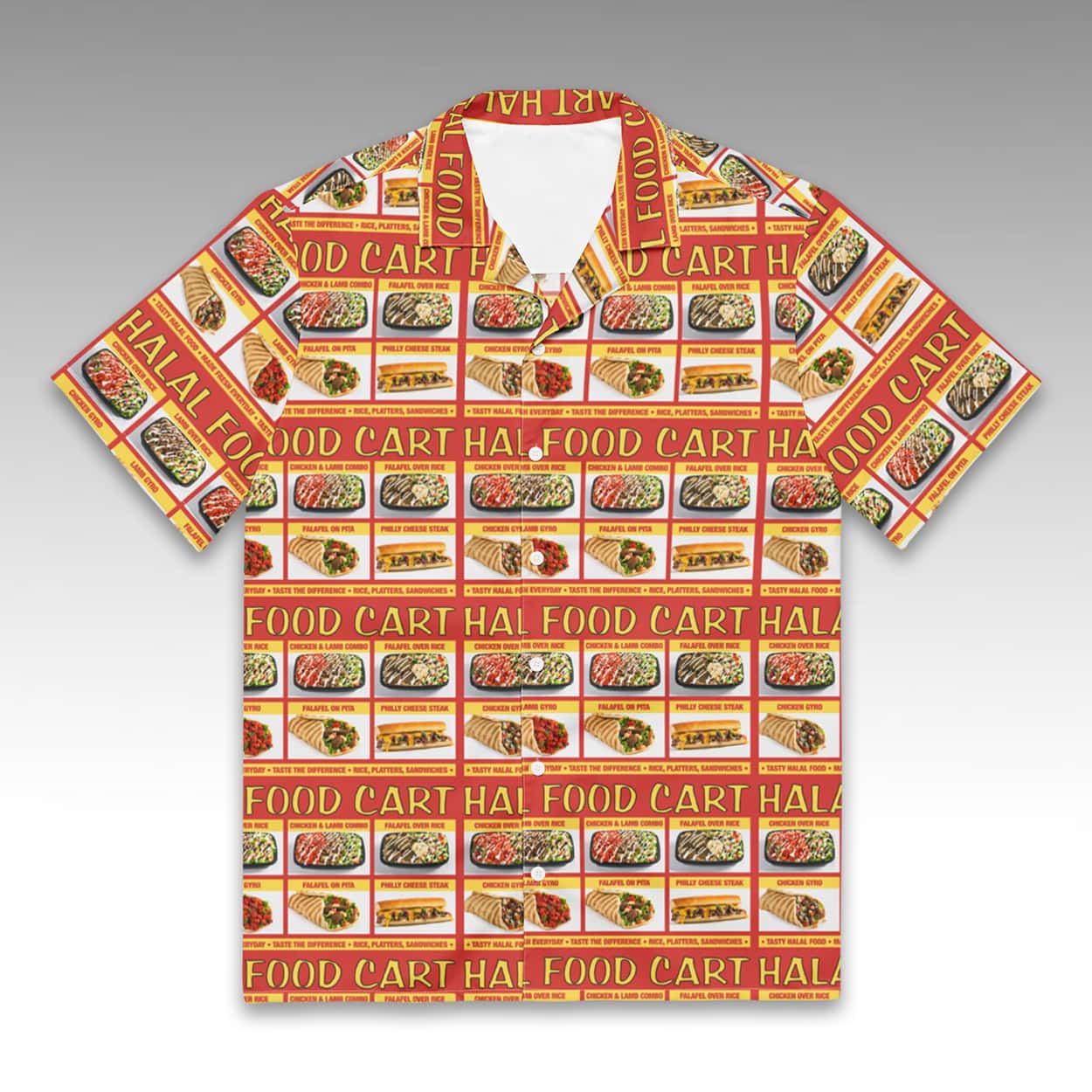 Halal Food Cart Menu Hawaiian Shirt Halal Food Cart Menu Hawaiian Shirt